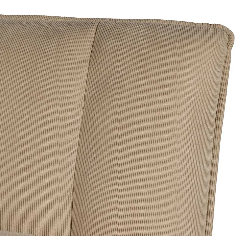 Wohnen Cord Wohnzimmerstuhl in Beige - Velsamos
