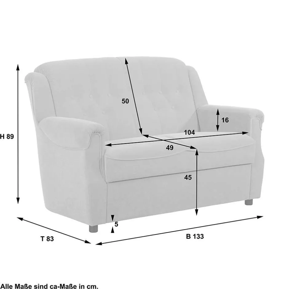 Wohnen Couch Garnitur im klassischen Stil - Mabu (dreiteilig)