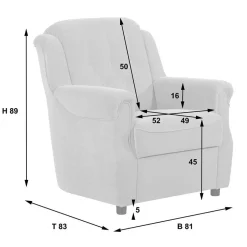 Wohnen Couch Garnitur im klassischen Stil - Mabu (dreiteilig)