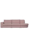 Couch mit Armlehne links in Rosa - Draschna^Wohnen Outlet