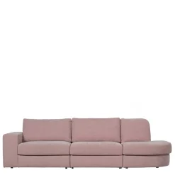 Couch mit Armlehne links in Rosa - Draschna^Wohnen Outlet