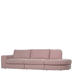 Couch mit Armlehne links in Rosa - Draschna^Wohnen Outlet