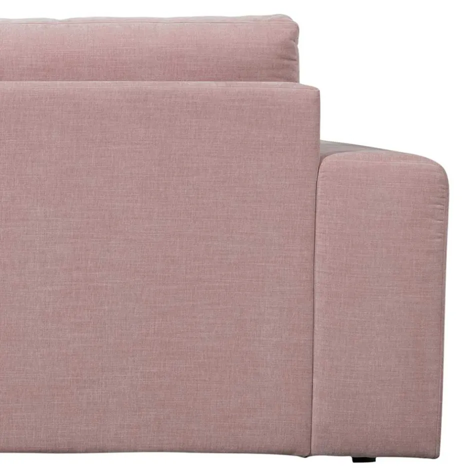 Couch mit Armlehne links in Rosa - Draschna^Wohnen Outlet
