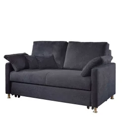 Couch mit Bettfunktion in Dunkelblau - Casbella^Wohnen Outlet