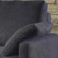 Couch mit Bettfunktion in Dunkelblau - Casbella^Wohnen Outlet