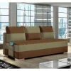 Couchbett mit Federkern in Rostbraun und Beige - Jemayno^Wohnen Clearance