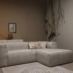 Wohnen Couchecke in Beigegrau meliert - Babro