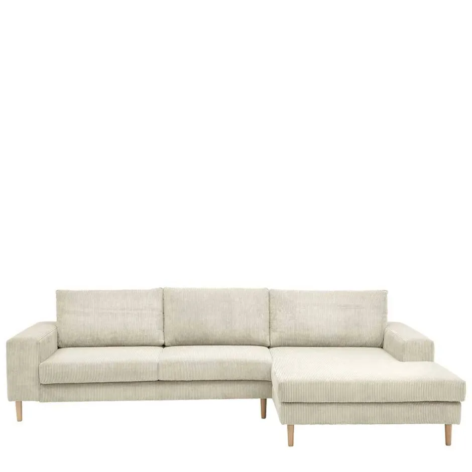 Wohnen Couchecke in Cremeweiß Cordbezug - Zubella