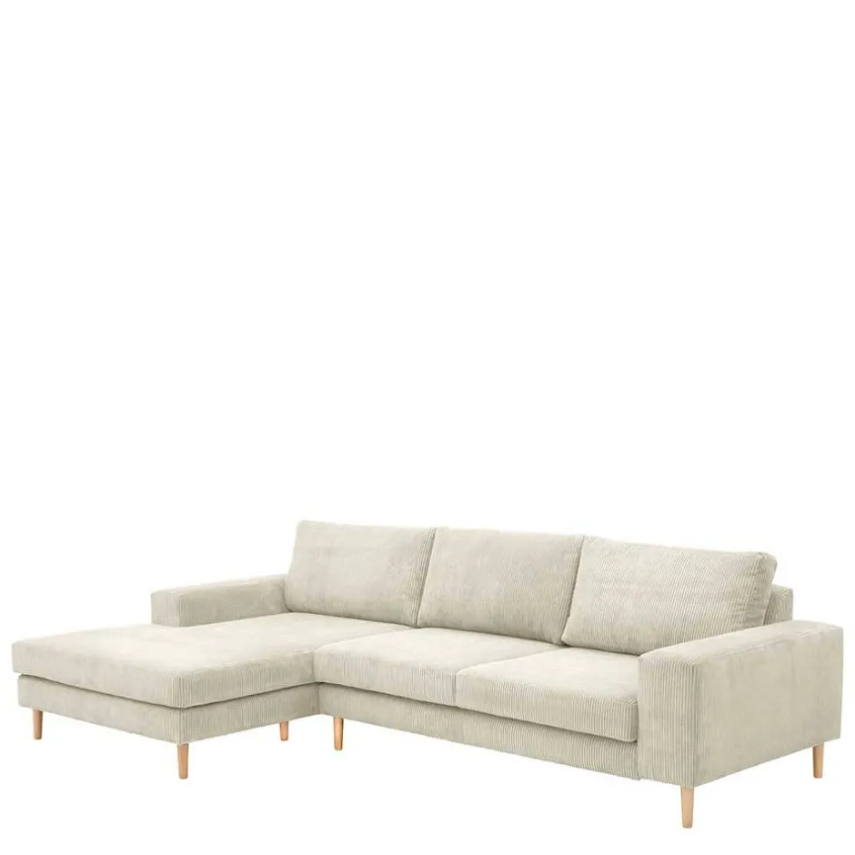 Wohnen Couchecke in Cremeweiß Cordbezug - Zubella