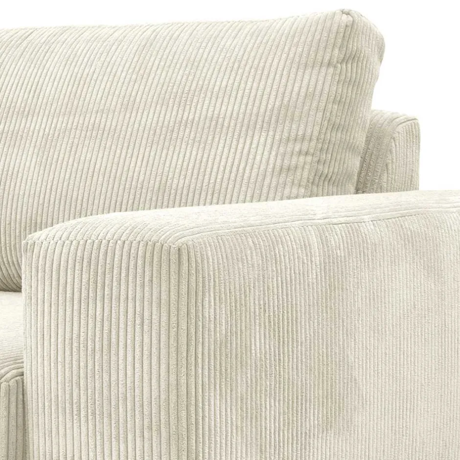 Wohnen Couchecke in Cremeweiß Cordbezug - Zubella