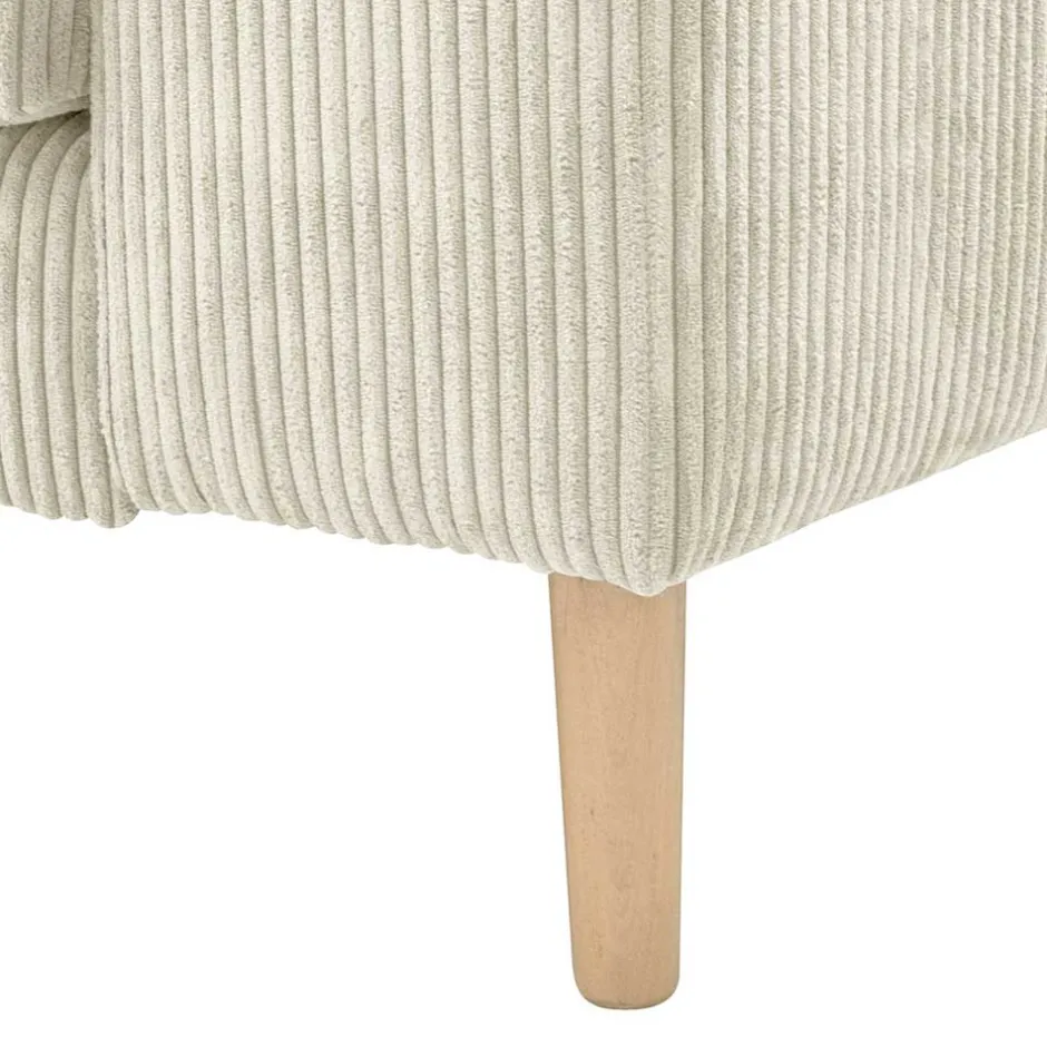 Wohnen Couchecke in Cremeweiß Cordbezug - Zubella