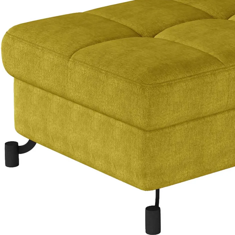 Couchhocker in Currygelb Stoffbezug - Tobrina^Wohnen Discount