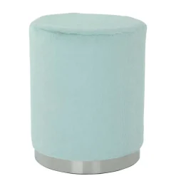 Wohnen Couchhocker in Hellblau mit Silber - Lightning