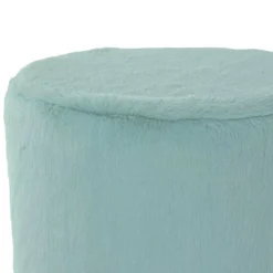 Wohnen Couchhocker in Hellblau mit Silber - Lightning