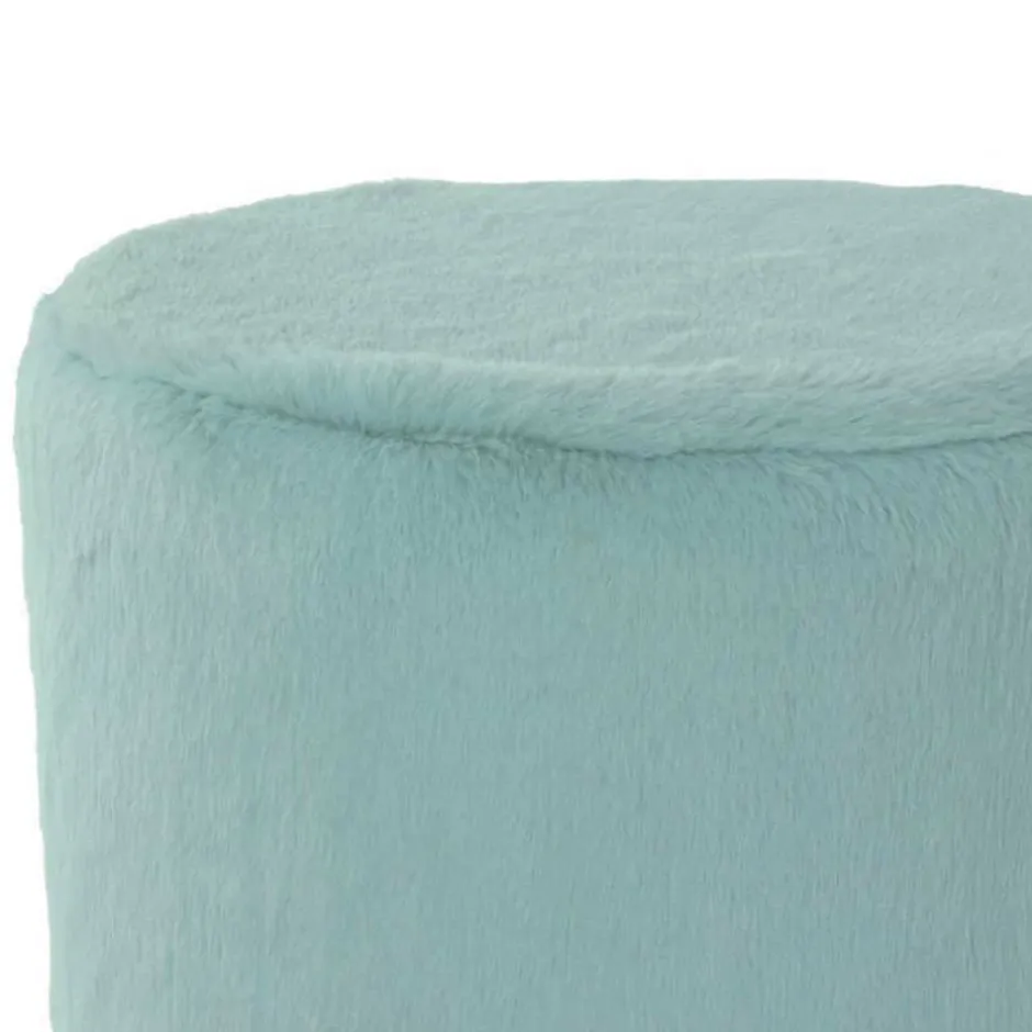 Wohnen Couchhocker in Hellblau mit Silber - Lightning