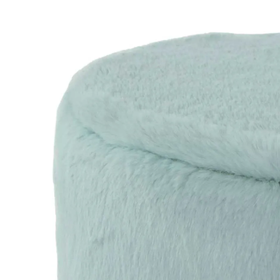 Wohnen Couchhocker in Hellblau mit Silber - Lightning