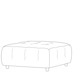 Wohnen Couchhocker in Mauve Stoff - Grove