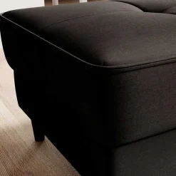 Wohnen Couchhocker mit Stauraum in Dunkelbraun - Drosalina