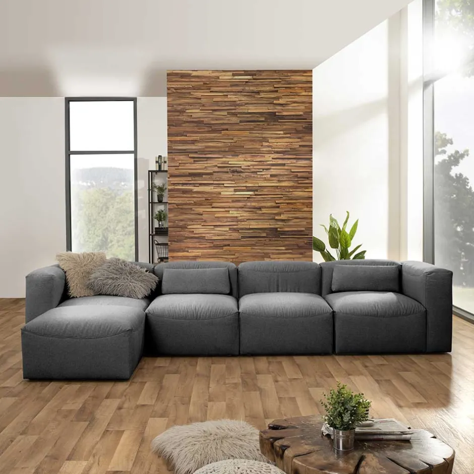 Couchmodul Kombination in Anthrazit - Telrama (fünfteilig)^Wohnen Clearance