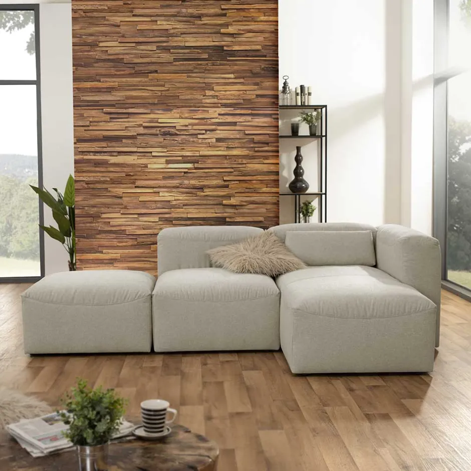 Couchmodule Kombi in Cremeweiß - Tembreno (dreiteilig)^Wohnen