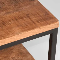 Wohnen Couchtisch mit Ablageboden aus Massivholz - Jeen