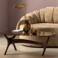 Wohnen Couchtisch mit Platte aus getöntem Glas - Gabela