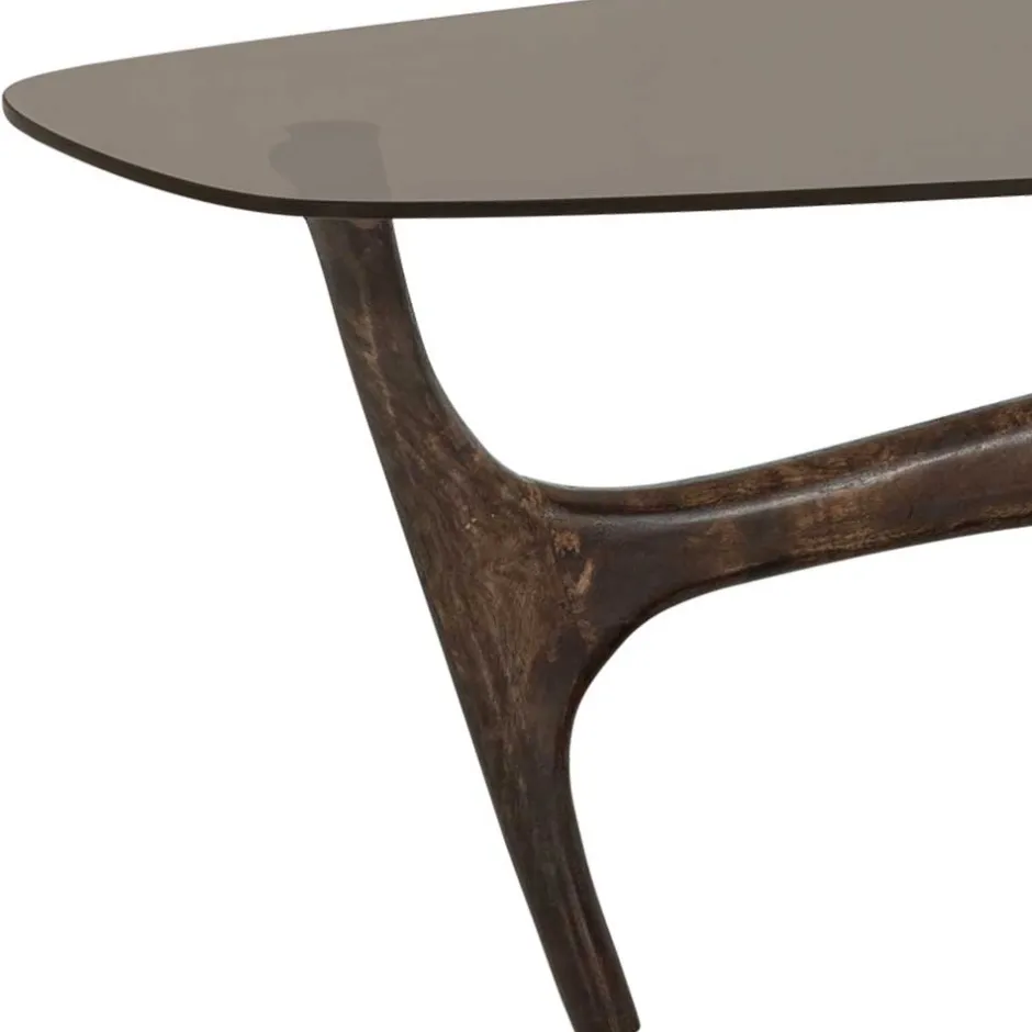 Wohnen Couchtisch mit Platte aus getöntem Glas - Gabela