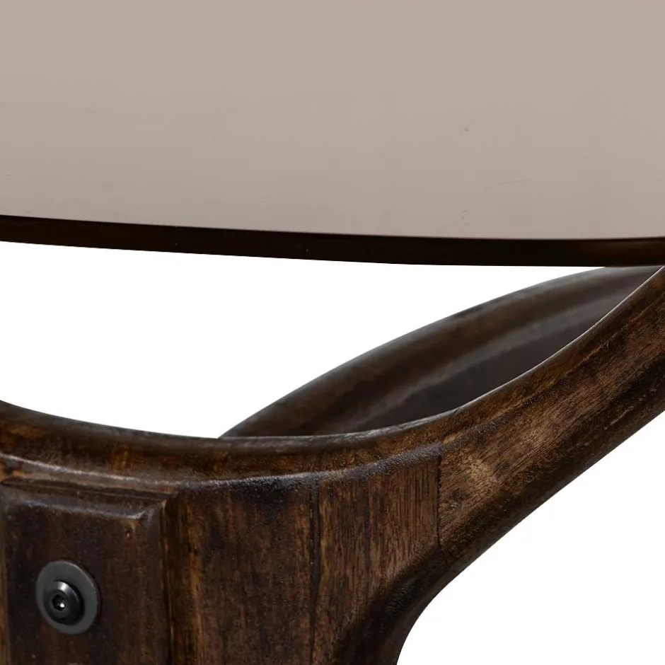 Wohnen Couchtisch mit Platte aus getöntem Glas - Gabela