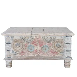 Wohnen Couchtisch Truhe in White Wash - Pescara