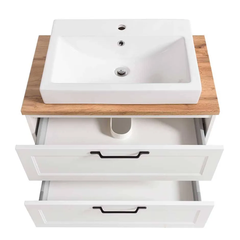 Wohnen Country Badblock Möbel Set - Gyatso (vierteilig)