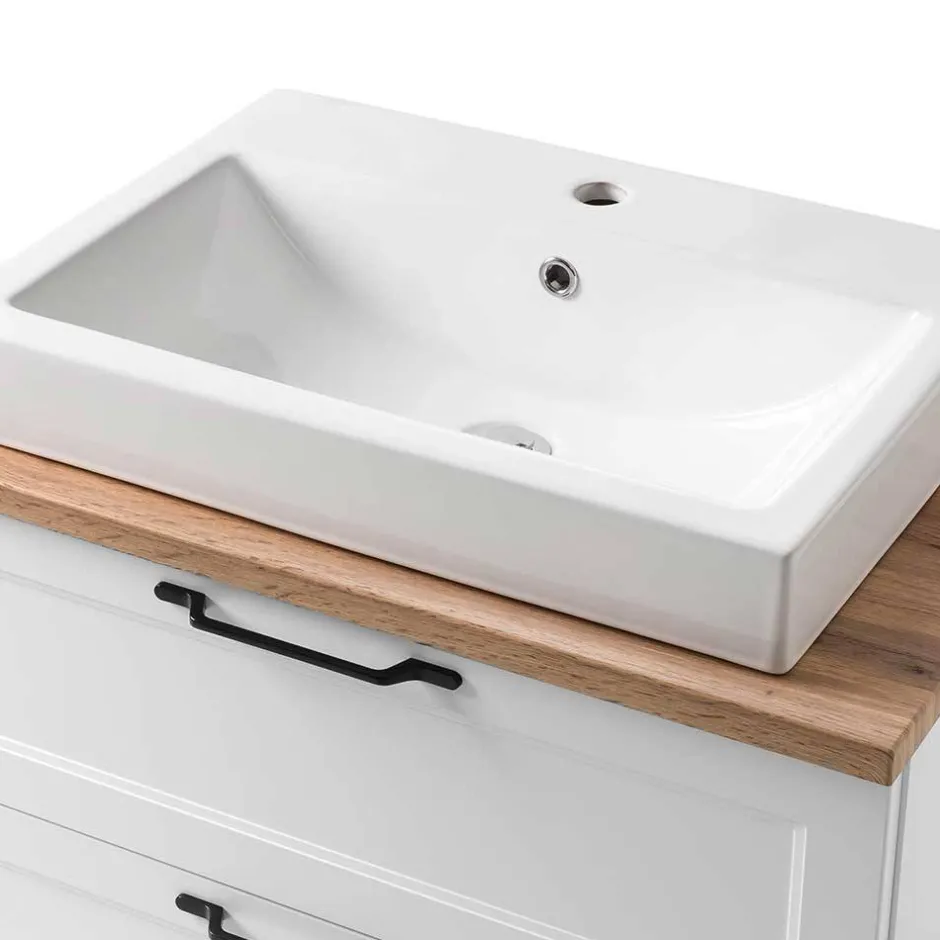 Wohnen Country Badblock Möbel Set - Gyatso (vierteilig)