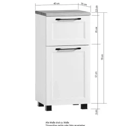 Wohnen Country Badblock Möbel Set - Gyatso (vierteilig)