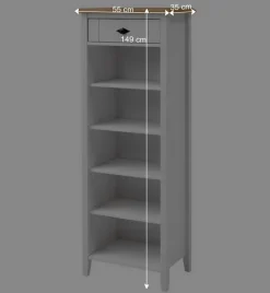 Wohnen Country Badezimmer Regal aus Kiefer Massivholz - Sibiuta