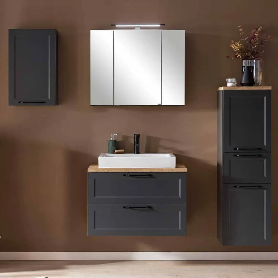 Wohnen Country Chic Badeinrichtung Möbel - Novelya (vierteilig)