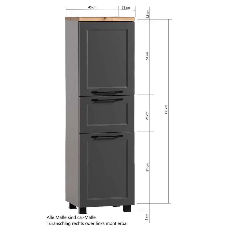 Wohnen Country Chic Badeinrichtung Möbel - Novelya (vierteilig)