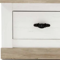 Wohnen Country Flurbank mit 2 Schubladen - Nedita