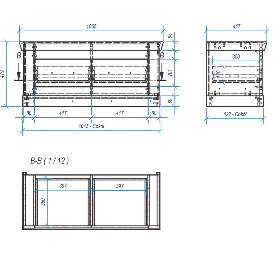 Wohnen Country Flurbank mit 2 Schubladen - Nedita
