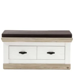 Wohnen Country Garderoben Set mit Schrank - Nedita (dreiteilig)