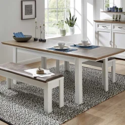 Wohnen Country Style Ausziehtisch zweifarbig - Sinolita