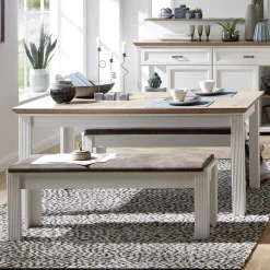 Wohnen Country Style Ausziehtisch zweifarbig - Sinolita