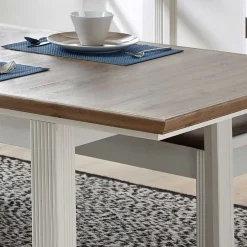 Wohnen Country Style Ausziehtisch zweifarbig - Sinolita