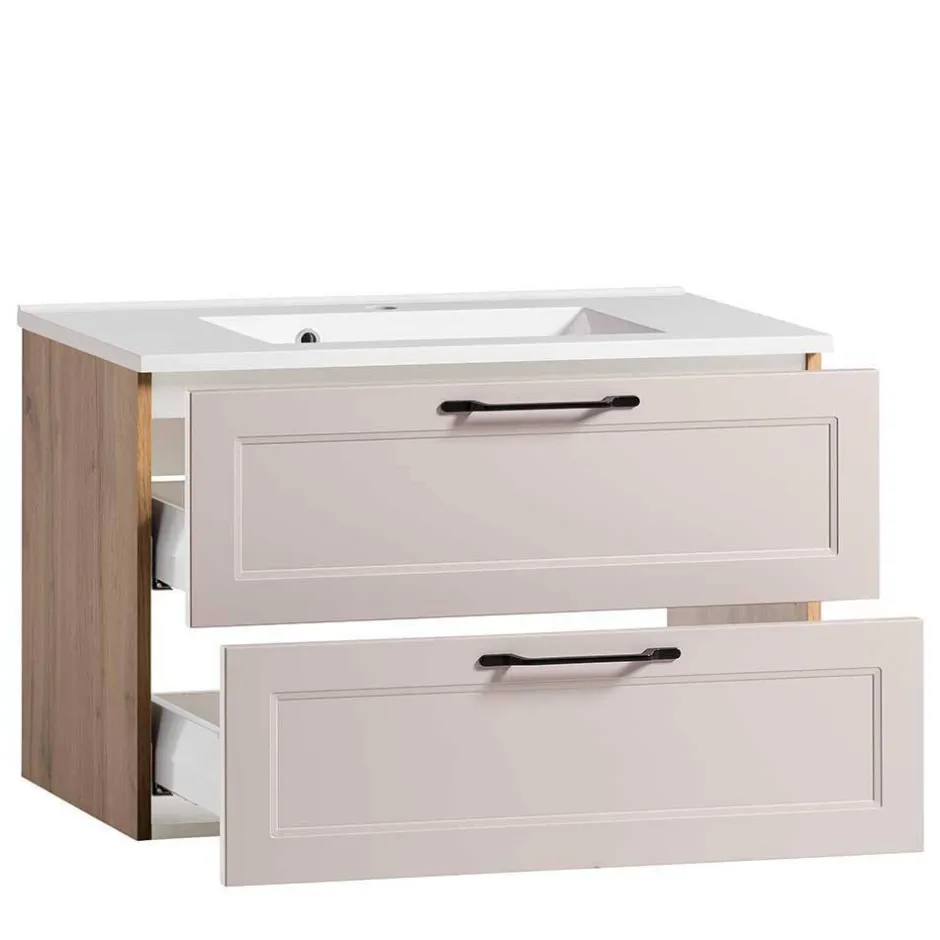 Wohnen Country Style Badezimmermöbel Set - Trioto (vierteilig)