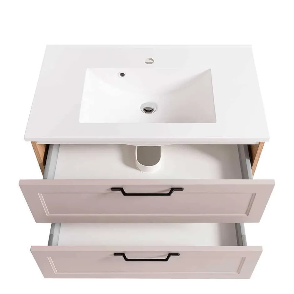 Wohnen Country Style Badezimmermöbel Set - Trioto (vierteilig)