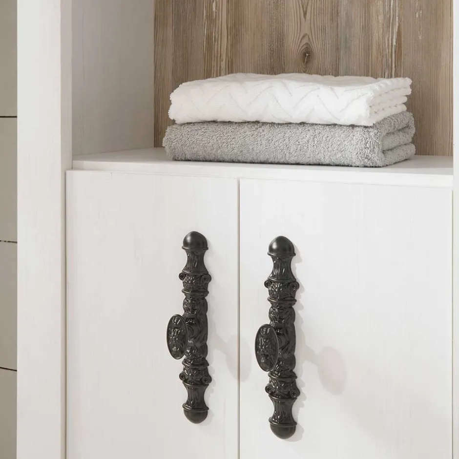 Country Style Badschrank 200 cm hoch - Doules^Wohnen Online