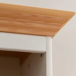 Country Style Highboard in Weiß & Kiefer Natur - Vitablo^Wohnen Outlet