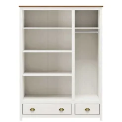 Wohnen Country Style Kleiderschrank mit 2 Schubladen - Abelkav