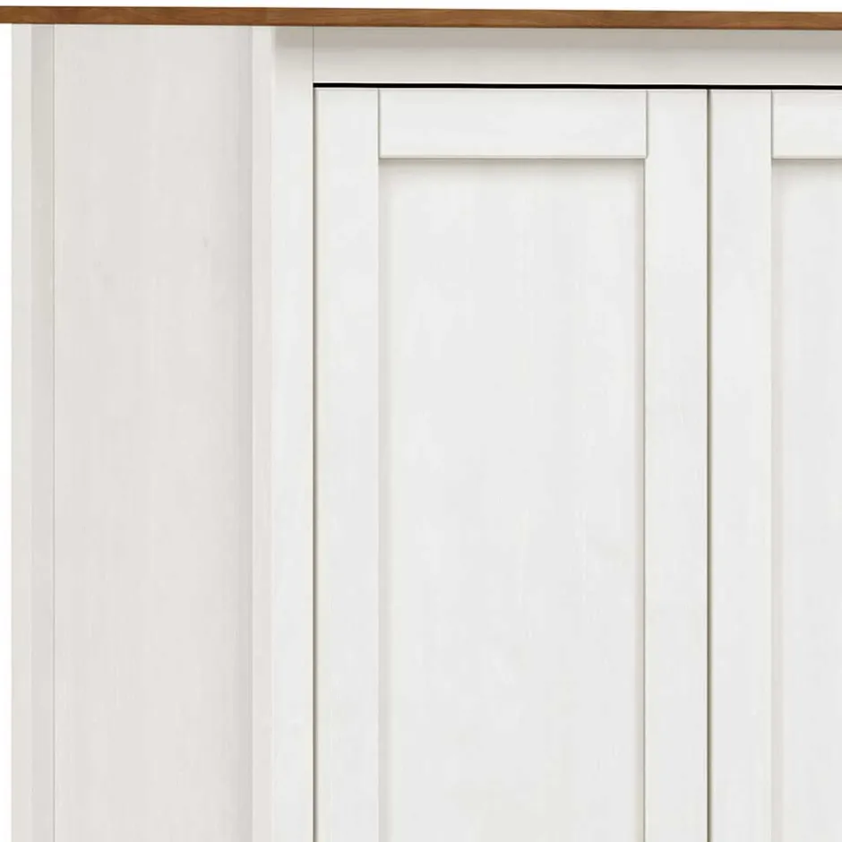 Wohnen Country Style Kleiderschrank mit 2 Schubladen - Abelkav