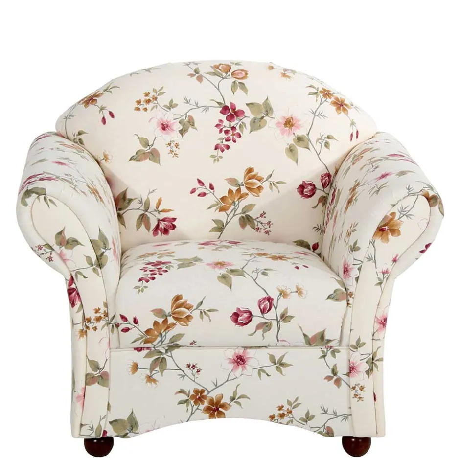 Wohnen Country Style Sessel mit Blumen Muster - Cosima