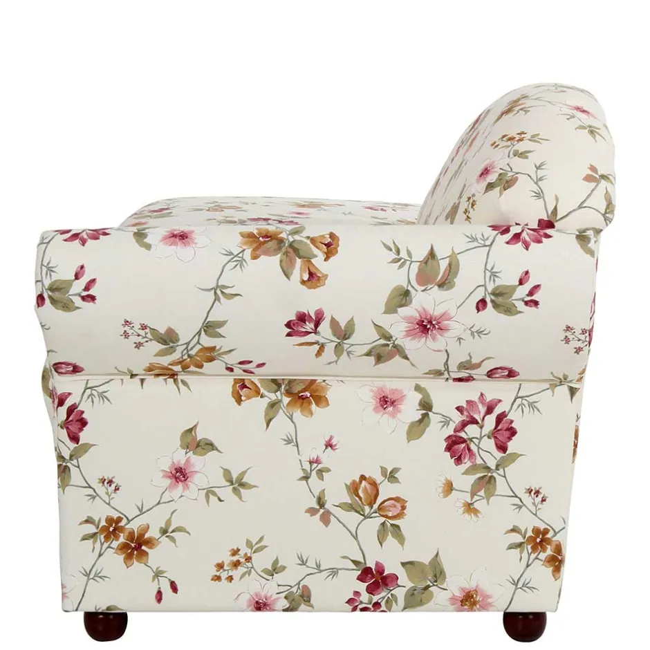 Wohnen Country Style Sessel mit Blumen Muster - Cosima