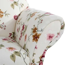Wohnen Country Style Sessel mit Blumen Muster - Cosima
